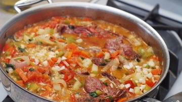 Рецепт Жаркого из баранины с овощами