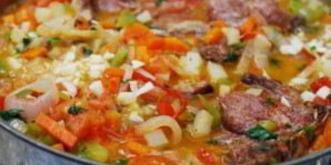 Рецепт жаркого из баранины с овощами