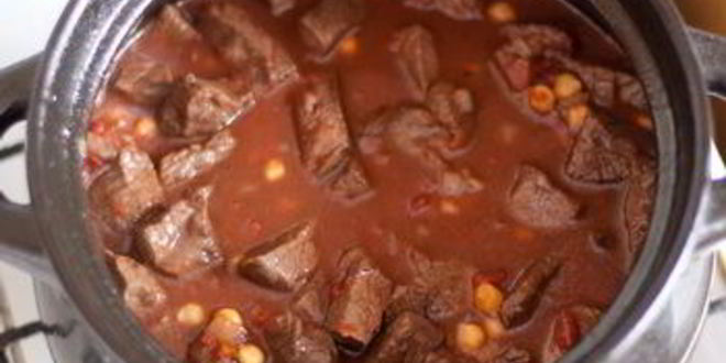 Рецепт жаркого из говядины с нутом