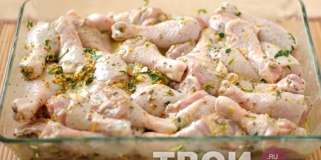 Рецепт жаркого из курицы с горчицей, лимоном и розмарином