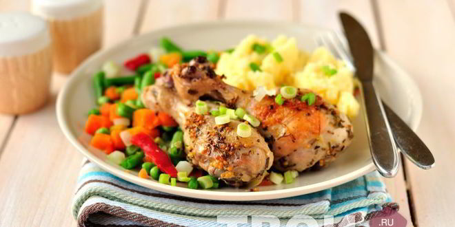 Рецепт жаркого из курицы с горчицей, лимоном и розмарином