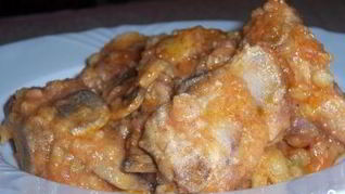 Рецепт Жаркого из ребрышек с картошкой