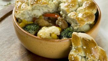 Рецепт Жаркого с ароматной крышечкой