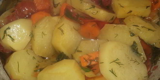 Рецепт жаркого с овощным рагу