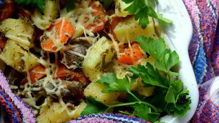 Рецепт Жаркого с шампиньонами