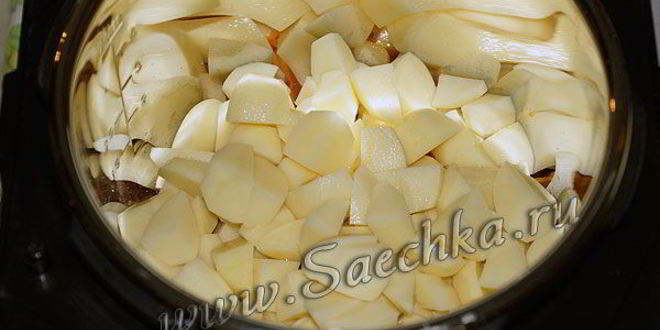 Рецепт жаркого со свининой и картошкой в мультиварке steba