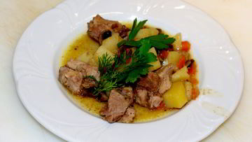 Рецепт Жаркого со свининой и картошкой в мультиварке