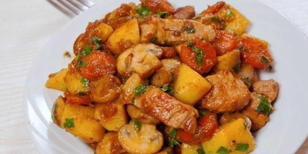 Как приготовить жаркое со свининой по-кавказски