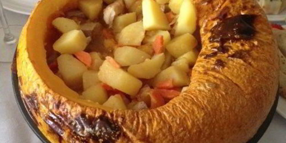 Как приготовить жаркое в тыкве, фаршированная тыква