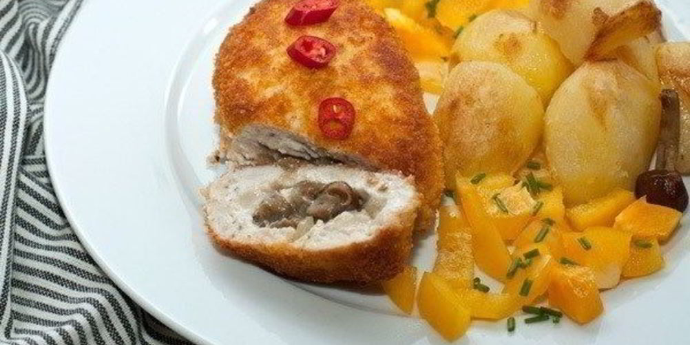 Как приготовить куриные зразы с грибами