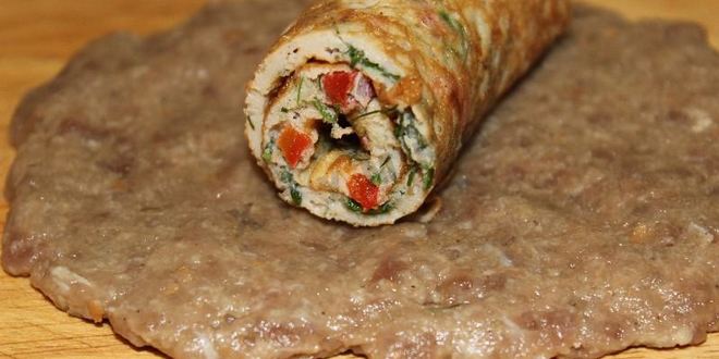 Рецепт мясных зраз рулетных