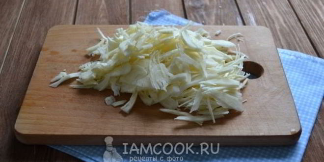 Рецепт постных картофельных зраз с капустой