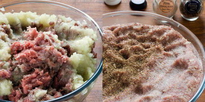 Рецепт рисова-мясных зразы с чечевичным гарниром