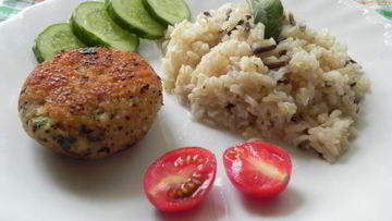 Рецепт Рыбных зраз с грибами и луком