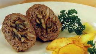 Рецепт Зраз из свиного окорока с грибами