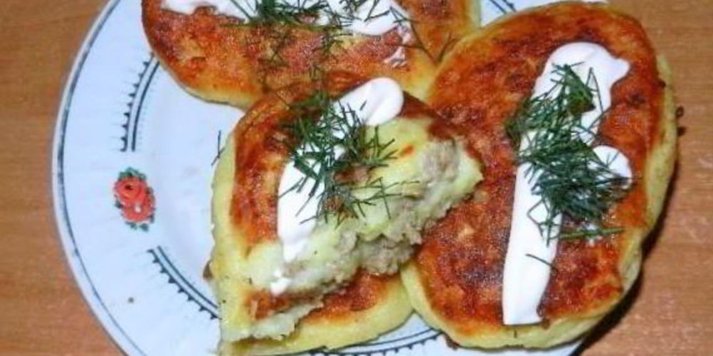 Как приготовить зразы картофельные с фаршем из мяса