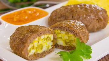 Рецепт Зраз мясных с яйцом и луком