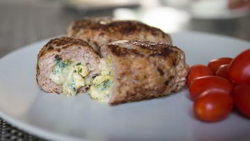 Рецепт Зраз с сыром и зеленью