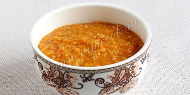 Рецепт чечевичной каши