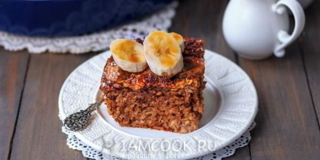 Рецепт геркулесовой каши в духовке