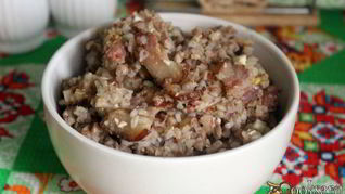 Рецепт Ароматной гречки с копченой грудинкой