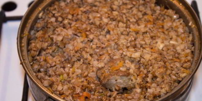 Рецепт гречки по купечески со свининой