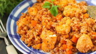 Рецепт Гречки по-купечески в мультиварке с курицей