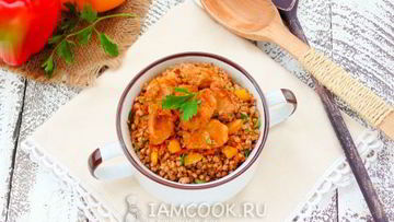 Рецепт Гречки по-купечески в мультиварке со свининой