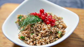 Рецепт Гречки с белыми грибами и шампиньонами