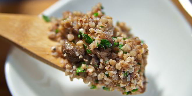 Рецепт гречки с белыми грибами и шампиньонами