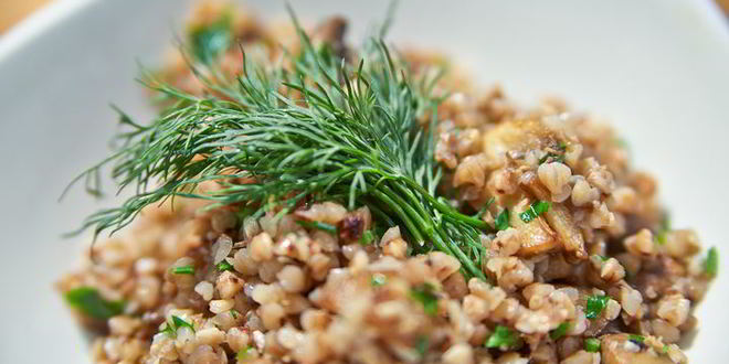 Рецепт гречки с белыми грибами и шампиньонами
