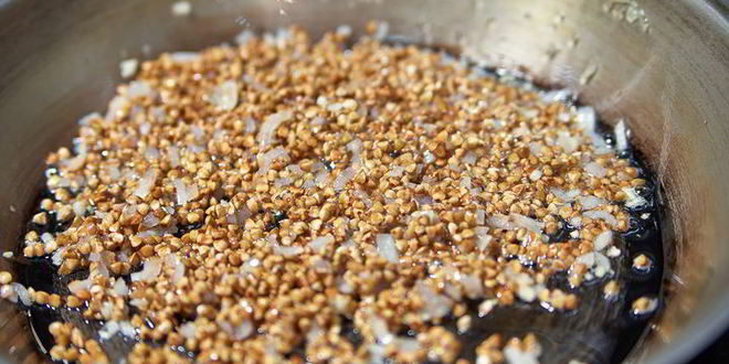 Рецепт гречки с белыми грибами и шампиньонами