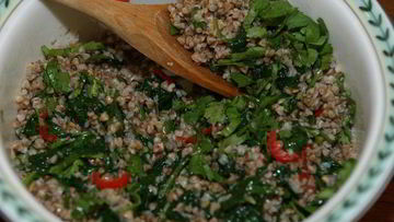 Рецепт Гречки с чили и шпинатом