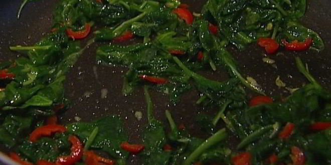 Рецепт гречки с чили и шпинатом