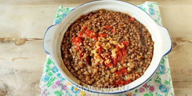 Рецепт гречки с говядиной в духовке