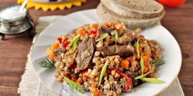 Рецепт гречки с говядиной в духовке
