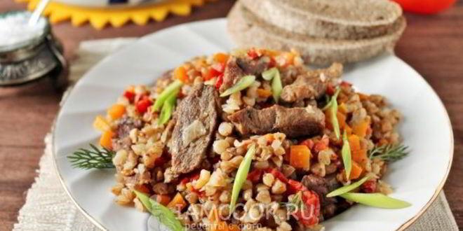 Рецепт гречки с говядиной в духовке