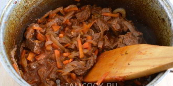 Рецепт гречки с говядиной