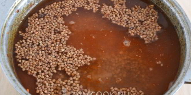 Рецепт гречки с говядиной