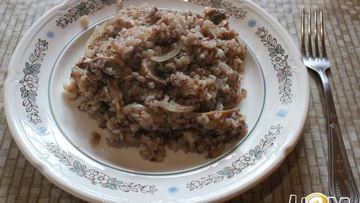 Рецепт Гречки с грибами и луком