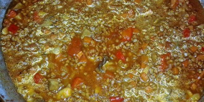 Рецепт гречки с грибами в микроволновке