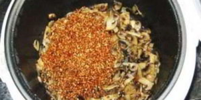 Рецепт гречки с грибами в мультиварке