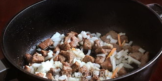 Рецепт гречки с мясом на сковороде