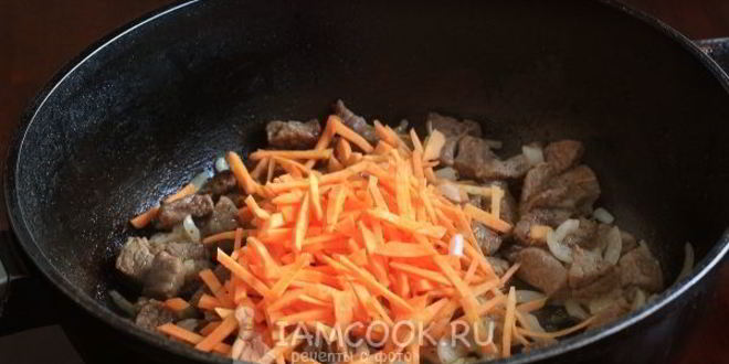 Рецепт гречки с мясом на сковороде
