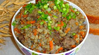 Рецепт Гречки с печенкой
