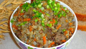 Рецепт Гречки с печенкой