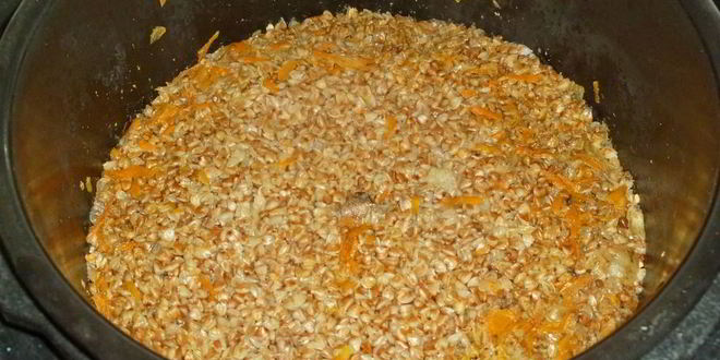 Рецепт гречки с печенью в мультиварке