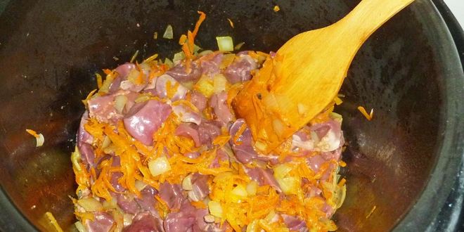 Рецепт гречки с печенью в мультиварке