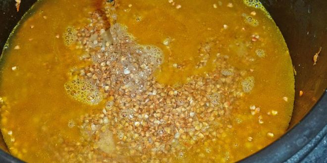 Рецепт гречки с печенью в мультиварке