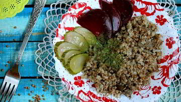 Рецепт Гречки с печенью